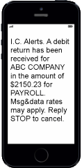 text message alert